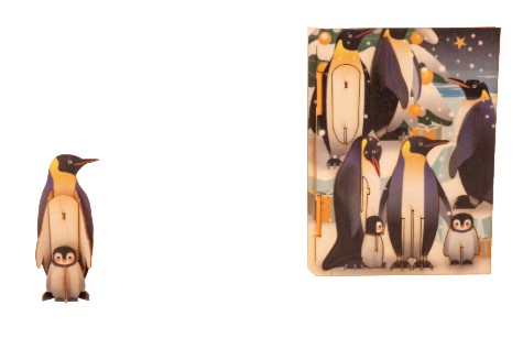 Pinguin – 3D Deko Grusskarte