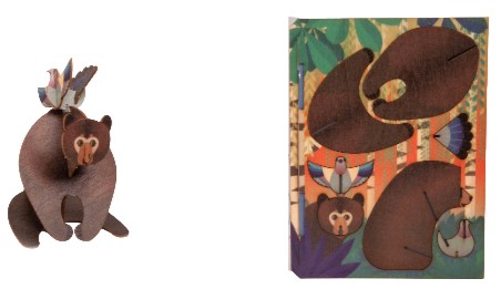 Bär – 3D Deko Grusskarte