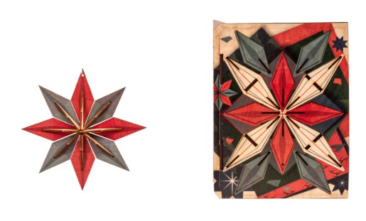 Weihnachtsstern – 3D Deko Grusskarte