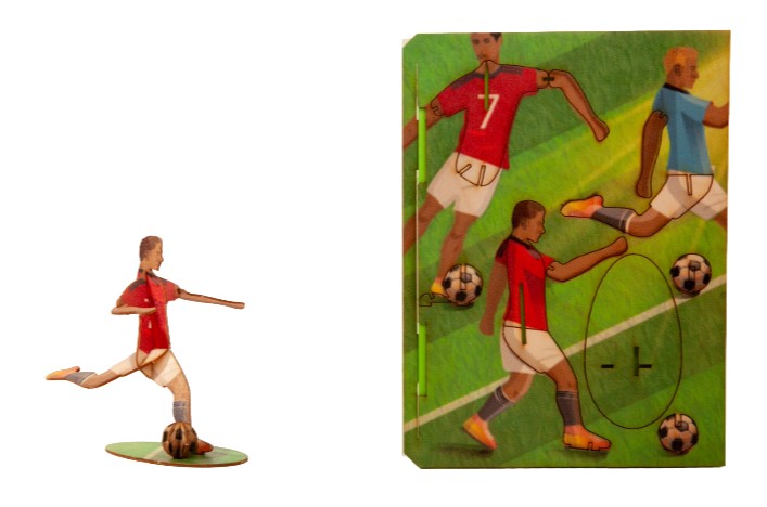 Fussballer – 3D Deko Grusskarte