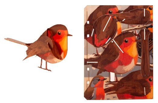 Rotkelchchen – 3D Deko Grusskarte