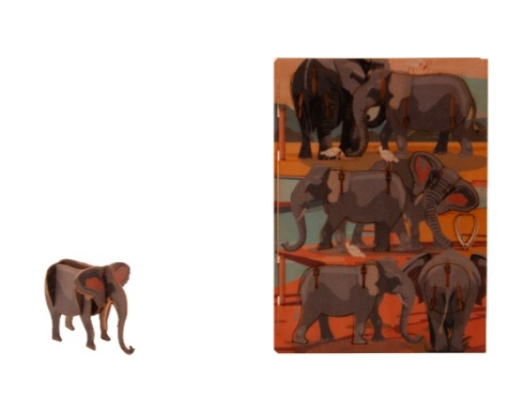 Elefant - 3D Deko Grusskarte