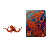 Oktopus – 3D Deko Grusskarte