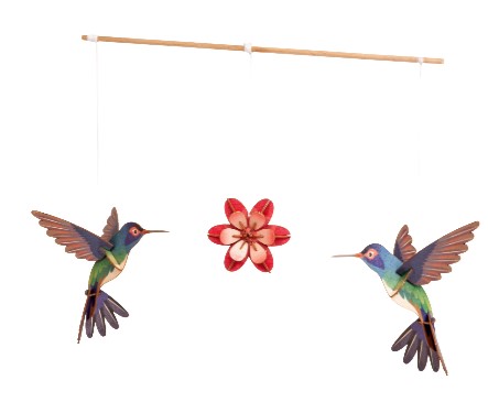 Mobile – Kolibri und Blüte