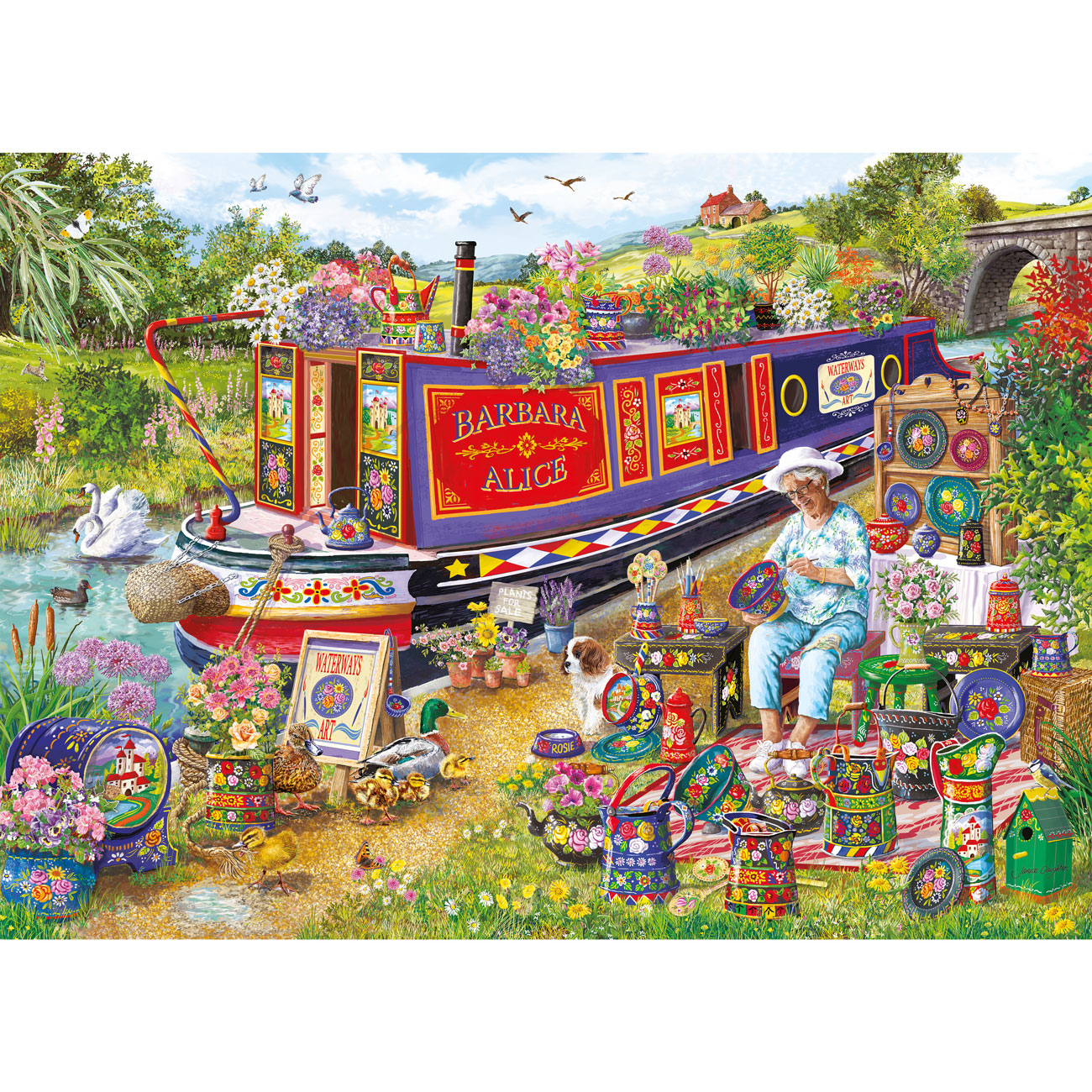 Canal Boat Blooms – 500XL