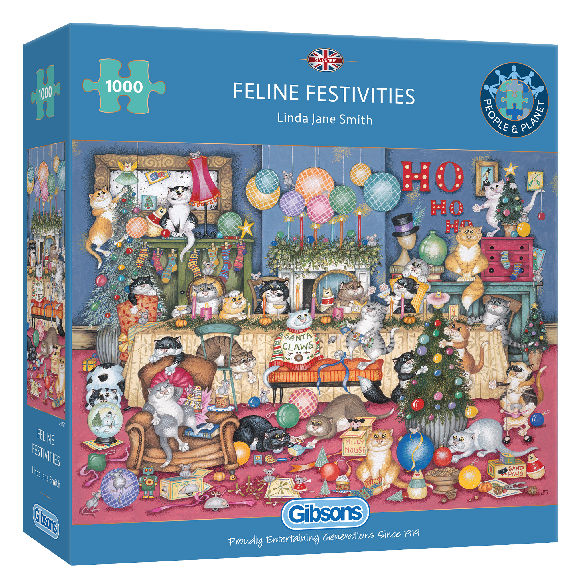 Feline Festivities – 1000