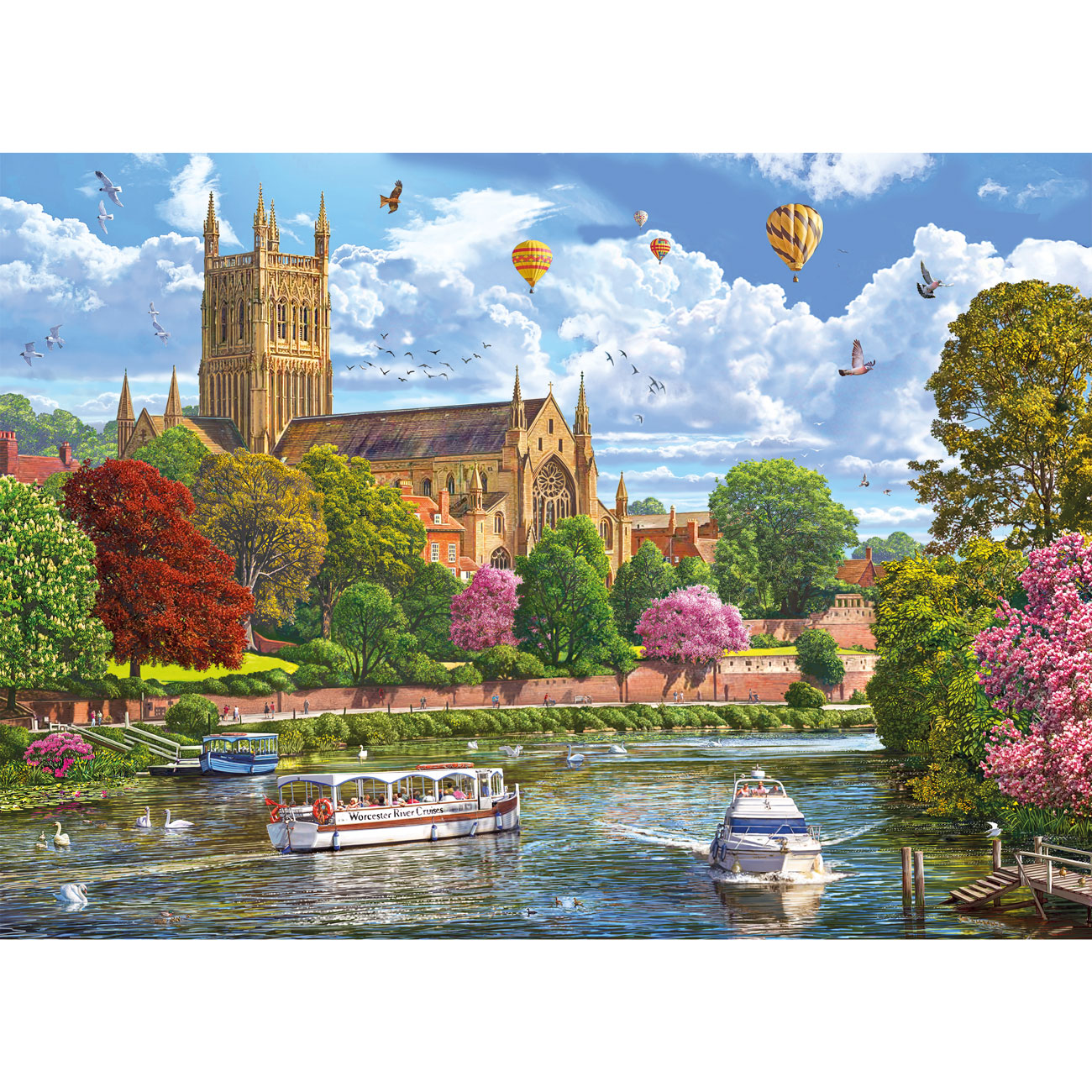 Worcester from the River – 1000