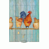 Lebende Karten – Hühnerstange