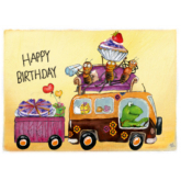 Postkarten – Happy Birthday Bus