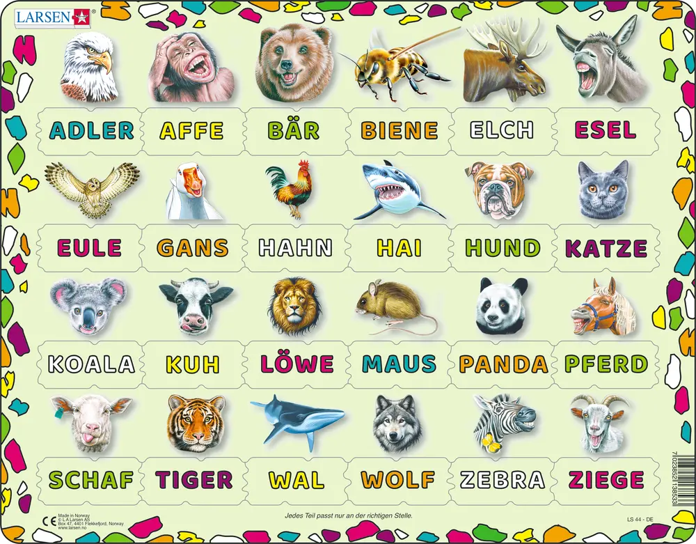Lies und finde das Tier – LS44-DE