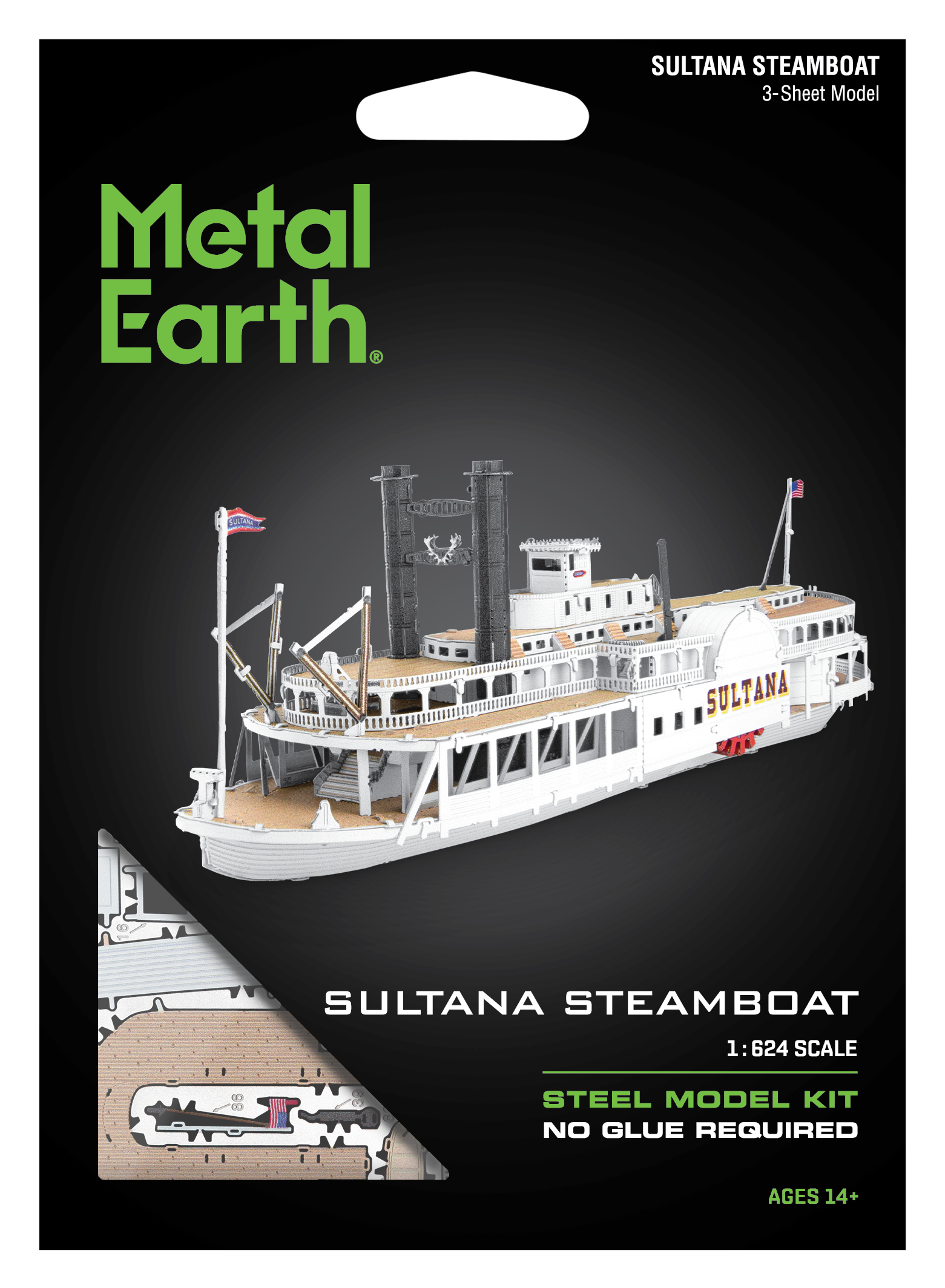 Sultana Steamboat – Metall Bausatz