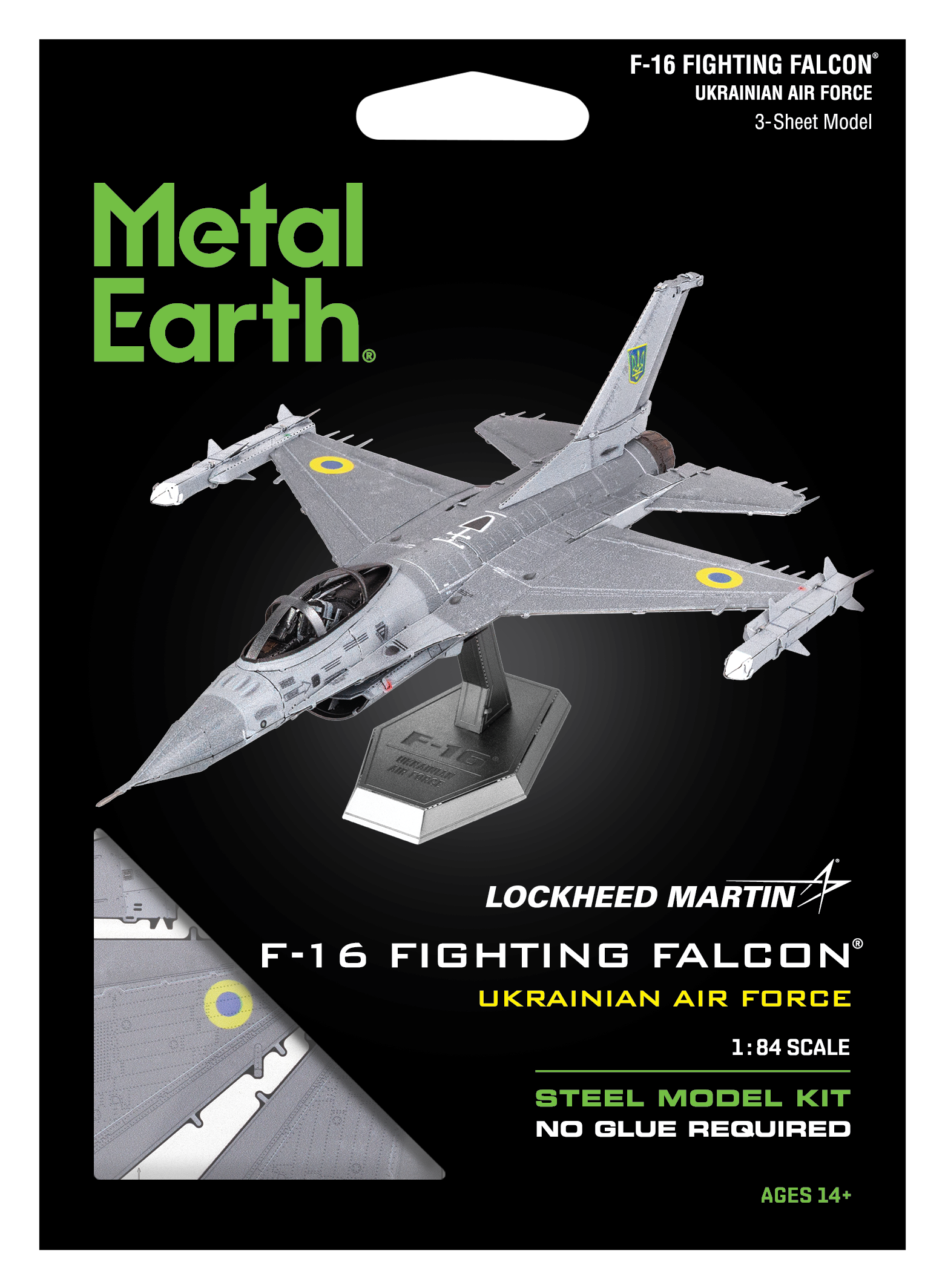 F-16 Fighting Falcon – Ukrainian Air Force – Metall Bausatz