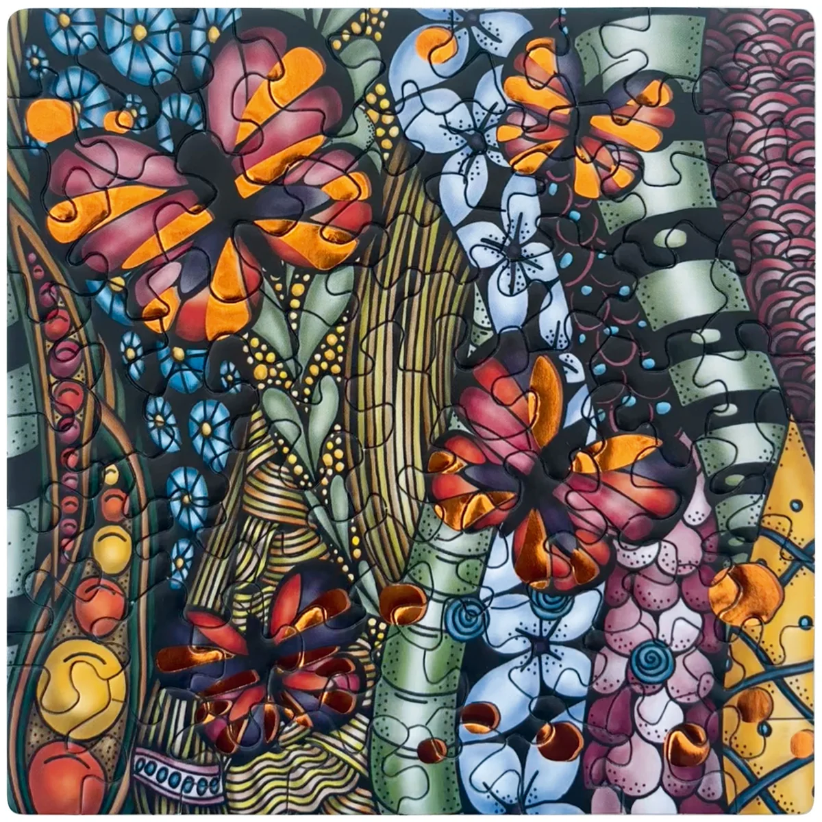 Q Puzzle – Kupfer 2 (Schmetterlinge)