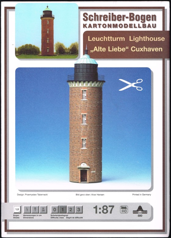 Leuchtturm „Alte Liebe“ – Papier Modell