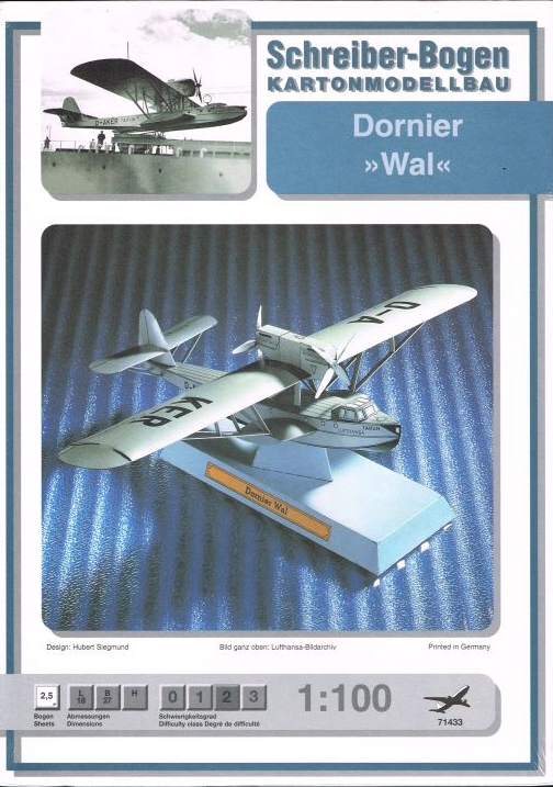 Dornier „Wal“ – Papier Modell