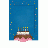 Lebende Karten - Kerzentorte