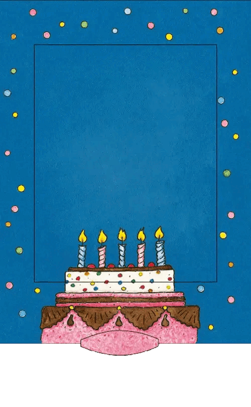 Lebende Karten - Kerzentorte