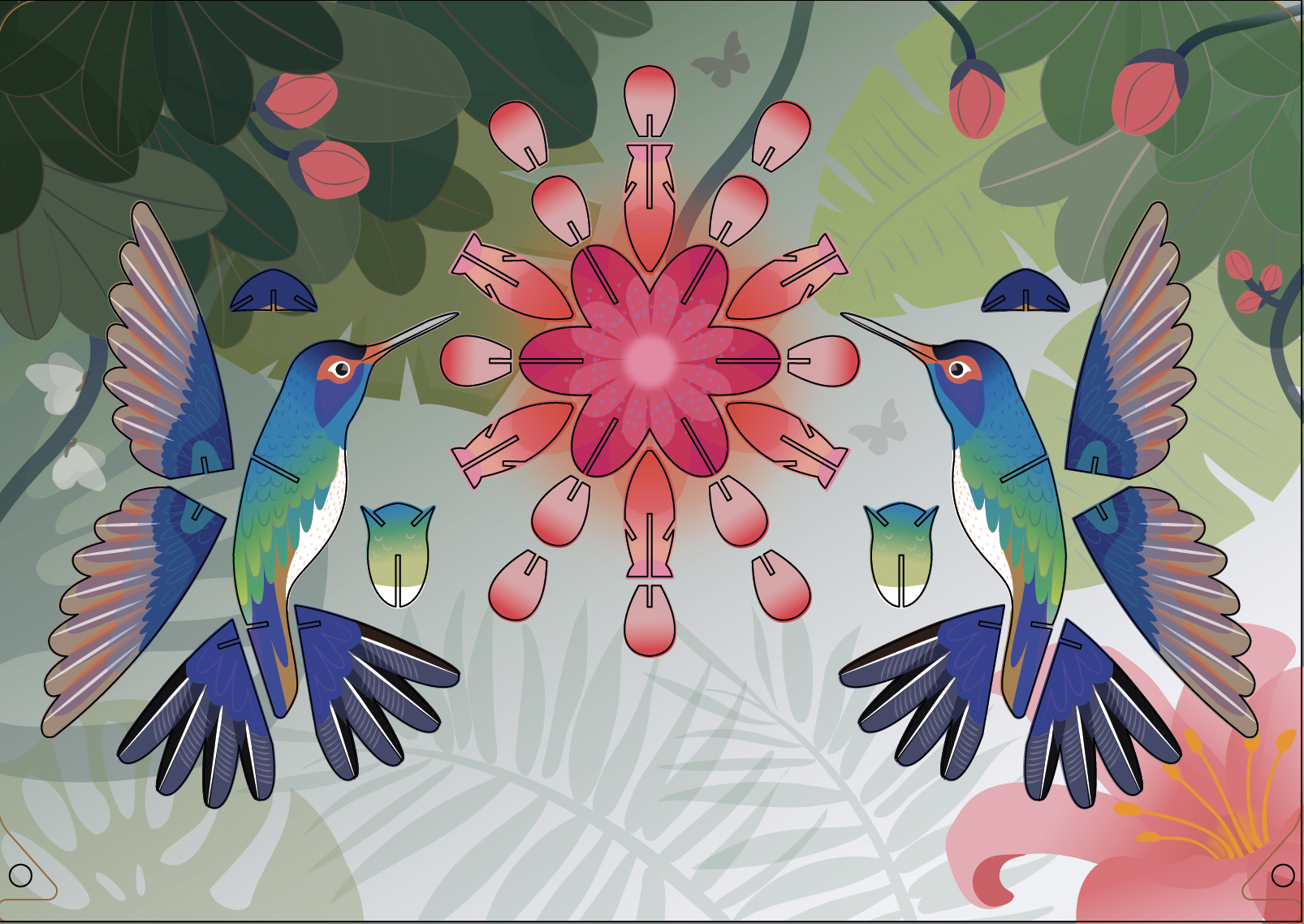 Mobile – Kolibri und Blüte