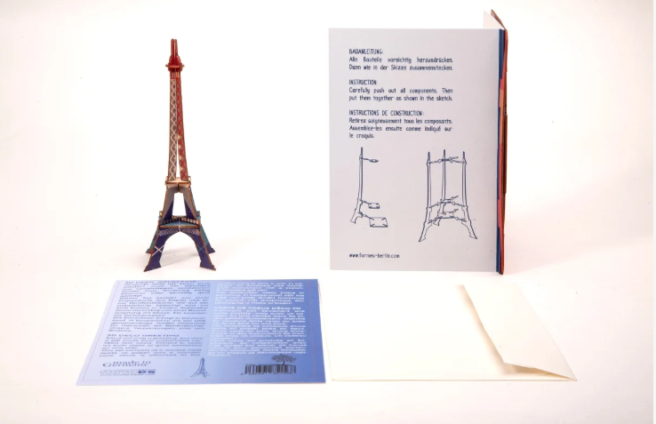 Eiffelturm – 3D Deko Grusskarte