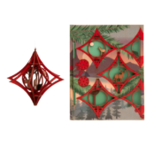 Weihnachtsschmuck – Rentier – 3D Deko Grusskarte