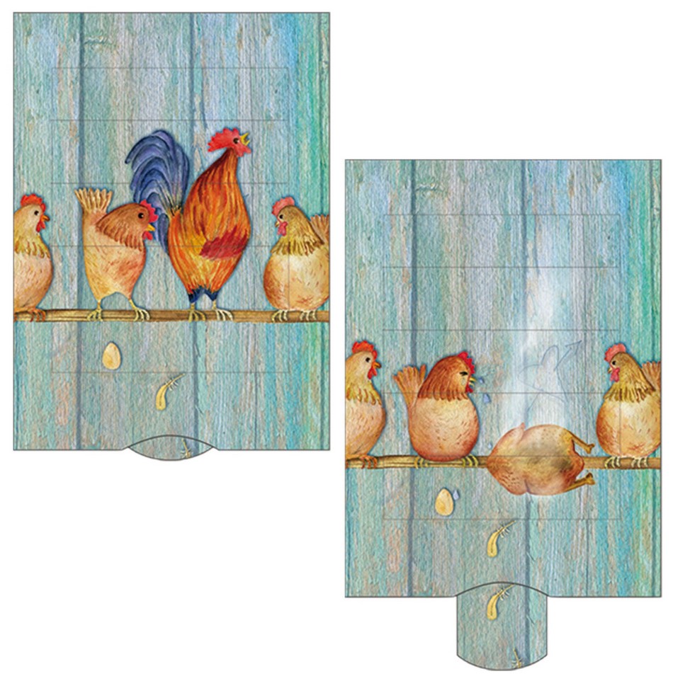 Lebende Karten – Hühnerstange