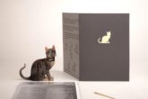 Katze sitzend – 3D Deko Grusskarte