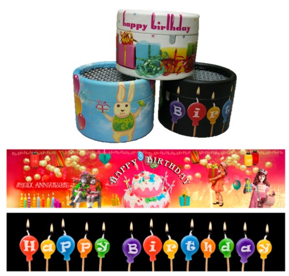 Leerdosen zum Füllen Happy Birthday