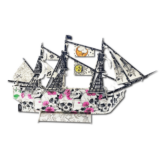 zusammengebautes 3D Puzzle Piratenschiff