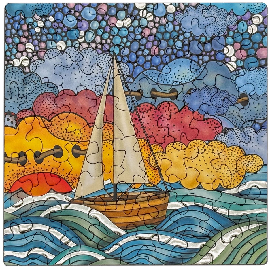 Q Puzzle – Silber 2 (Segelboot)