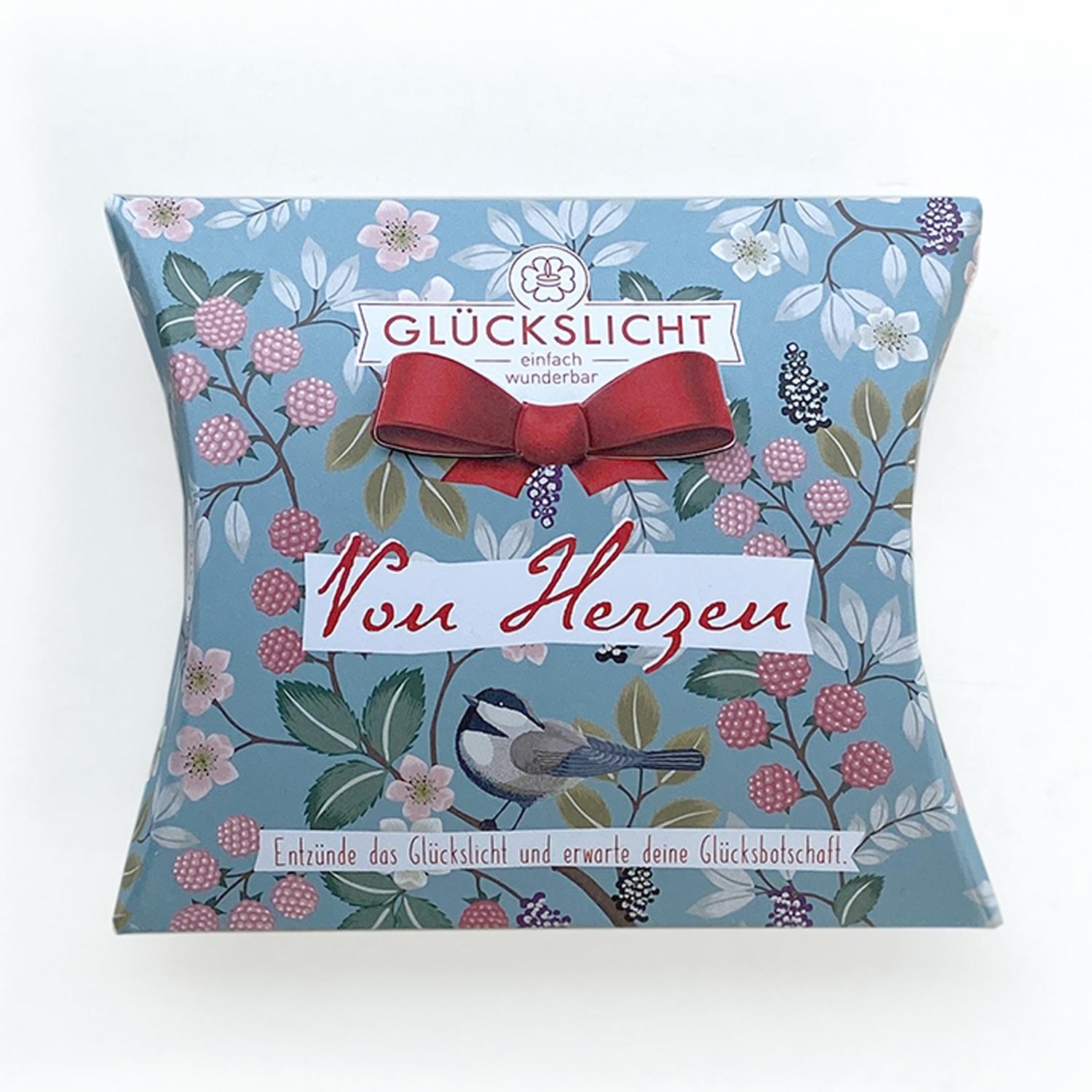 Glückslichtbox – Vintage – Von Herzen