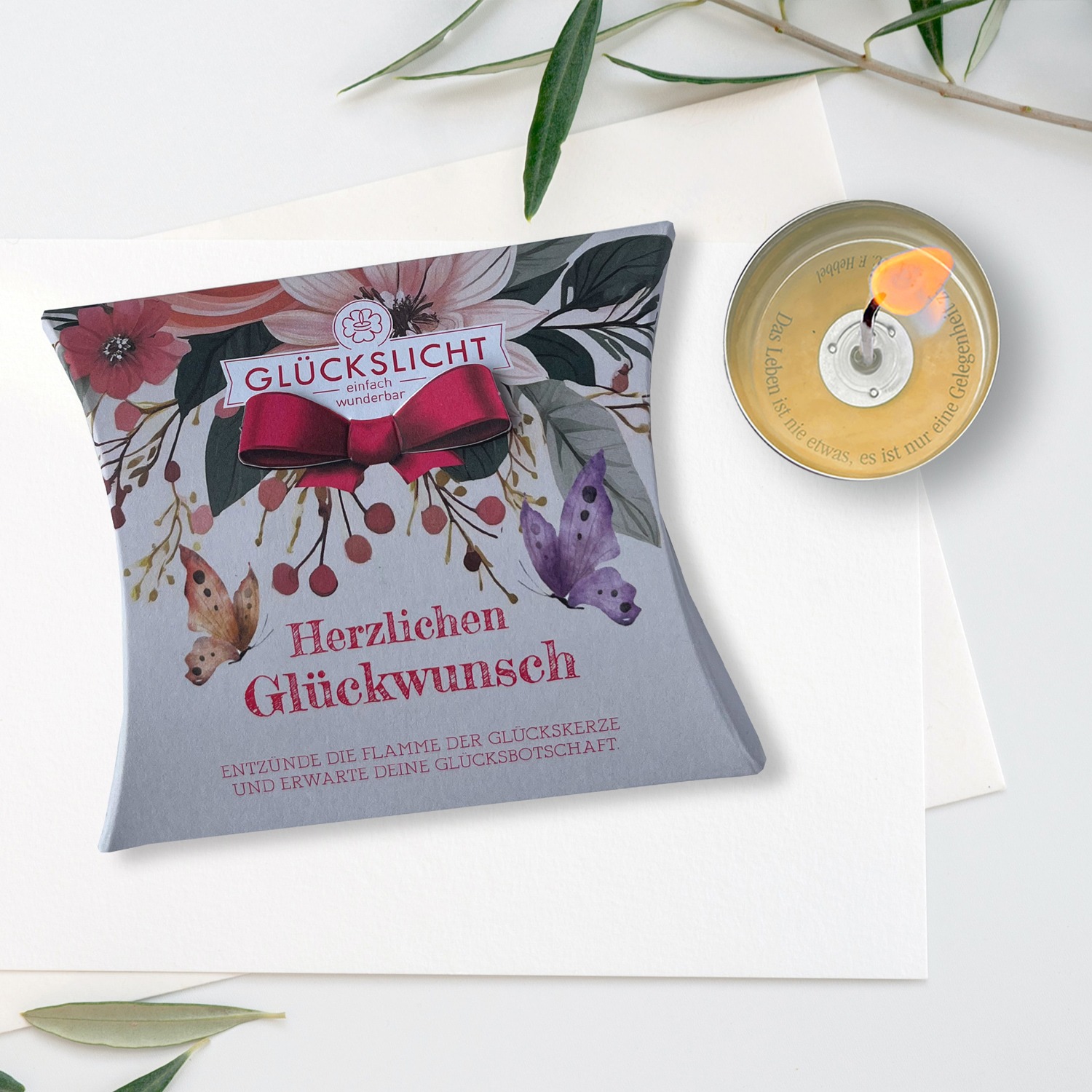 Glückslichtbox – Herzlich – Herzlichen Glückwunsch